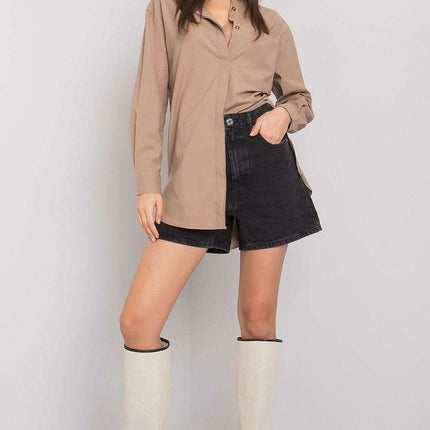 Chic White Long Sleeve Button-Up Shirt for Women - Très Elite