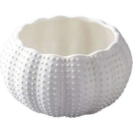 Chic White Sea Urchin Ceramic Dipping Bowl - Essential Dining Accessory - Très Elite