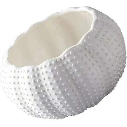 Chic White Sea Urchin Ceramic Dipping Bowl - Essential Dining Accessory - Très Elite