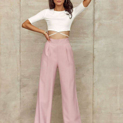 Chic Wide-Leg Bell-Bottom Trousers for Women by Roco Fashion