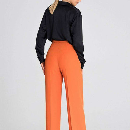 Chic Wide-Leg Pants with Modern Waist Design - Très Elite