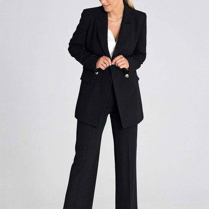 Chic Wide-Leg Pants with Modern Waist Design - Très Elite