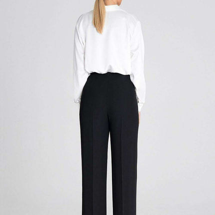 Chic Wide-Leg Pants with Modern Waist Design - Très Elite