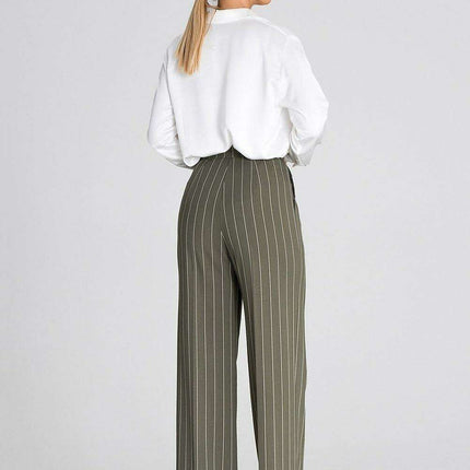 Chic Wide-Leg Pants with Modern Waist Design - Très Elite