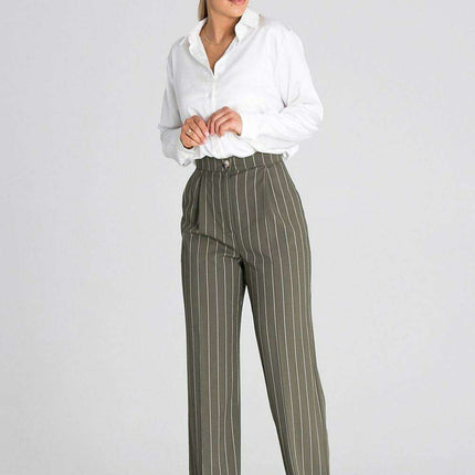 Chic Wide-Leg Pants with Modern Waist Design - Très Elite