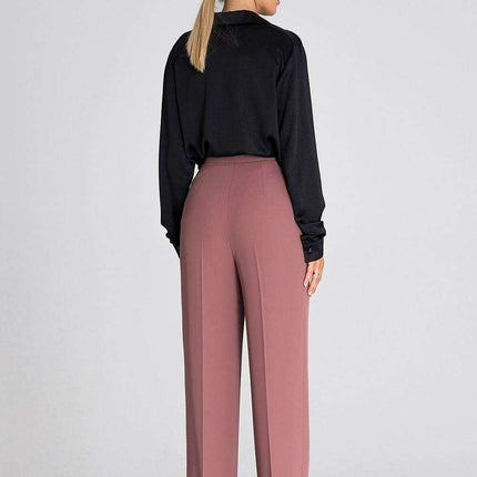 Chic Wide-Leg Pants with Modern Waist Design - Très Elite