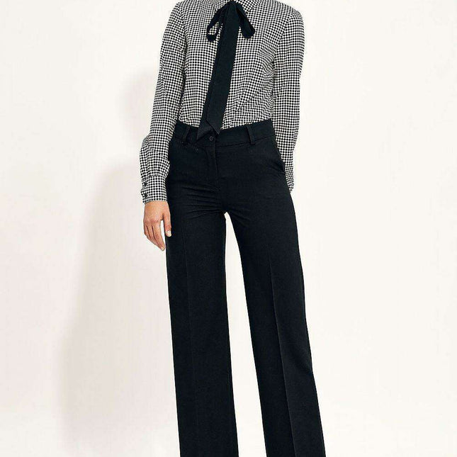 Chic Wide Leg Trousers For Elegant Office And Casual Wear