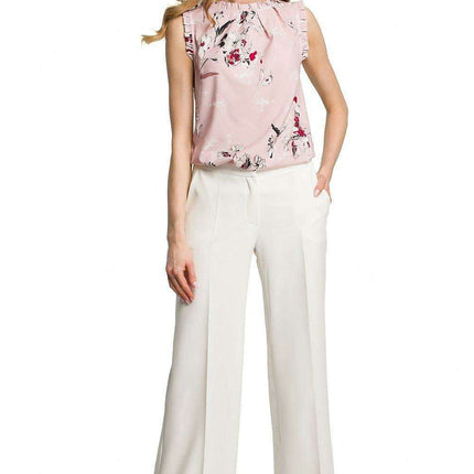 Chic Wide-Leg Trousers for Women with Convenient Side Pockets - Très Elite