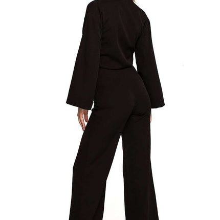 Chic Wide-Legged Jumpsuit with Flared Sleeves - Très Elite