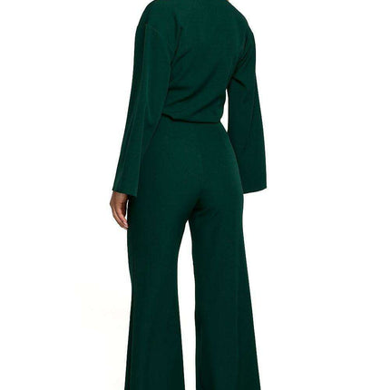Chic Wide-Legged Jumpsuit with Flared Sleeves - Très Elite