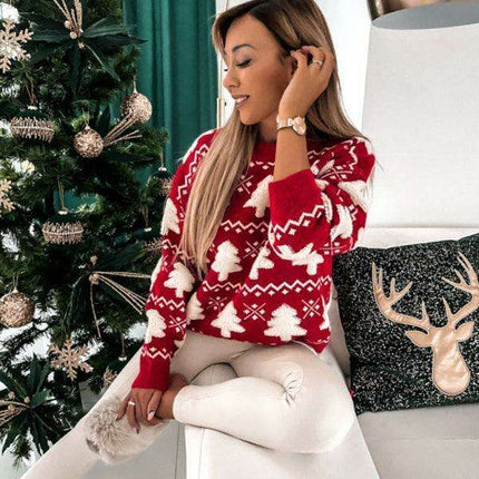 Chic Winter Knit Pullover with Trendy Drop Sleeves for Women