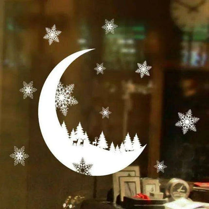 Chic Winter Wonderland Snowflake Wall Decal: Elevate Your Holiday Home Aesthetics - Très Elite