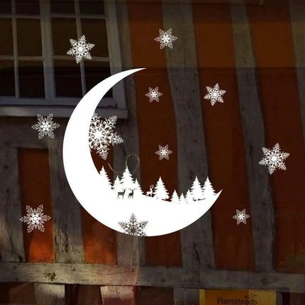 Chic Winter Wonderland Snowflake Wall Decal: Elevate Your Holiday Home Aesthetics - Très Elite