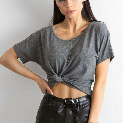 Chic Women's Back Slit Cotton Blend Tee by BFG- Très Elite- Très Elite