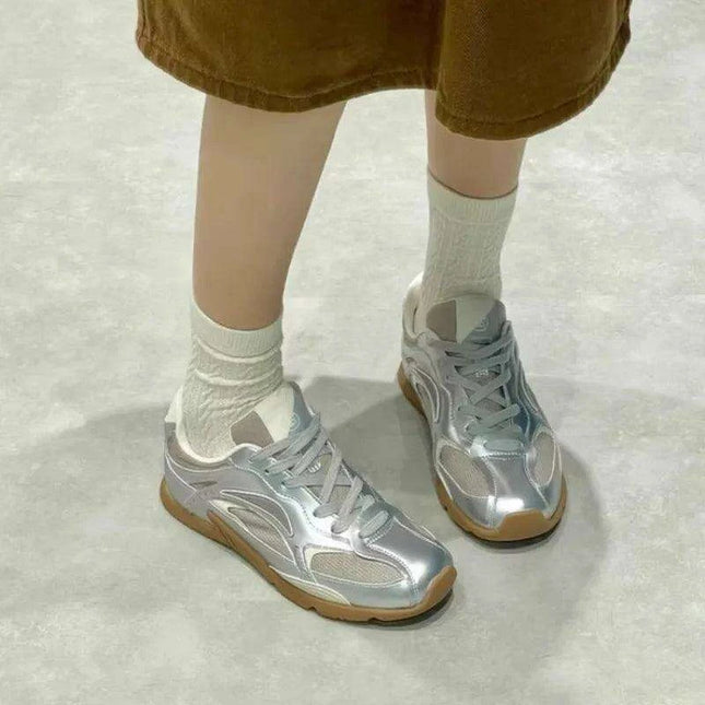 Chic Women's Breathable Mesh Loafers - Vintage Outdoor Sneakers for Spring & Autumn