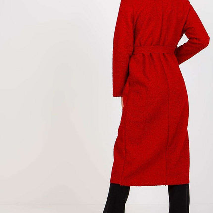 Chic Women's Coat with Tie Belt and Elegant Details - Très Elite