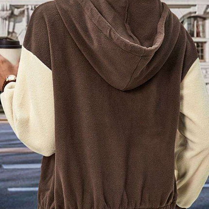 Chic Women's Fleece Zip Jacket for Stylish Cold Weather Wear - Très Elite