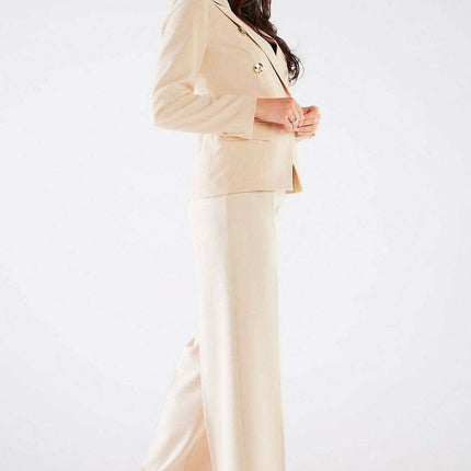 Chic Women's High-Waisted Wide Leg Trousers - Très Elite