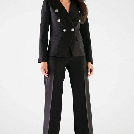 Chic Women's High-Waisted Wide Leg Trousers - Très Elite