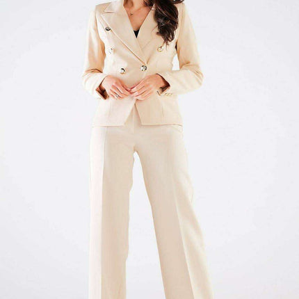 Chic Women's High-Waisted Wide Leg Trousers - Très Elite