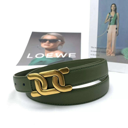 Chic Women's Leather Waist Belt with Modern Buckle Design | Fashionable Korean Trend - Très Elite