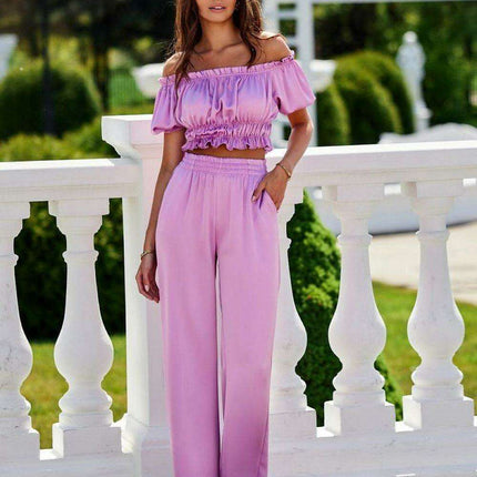 Chic Women's Tailored Polyester Trousers with Size Specifications