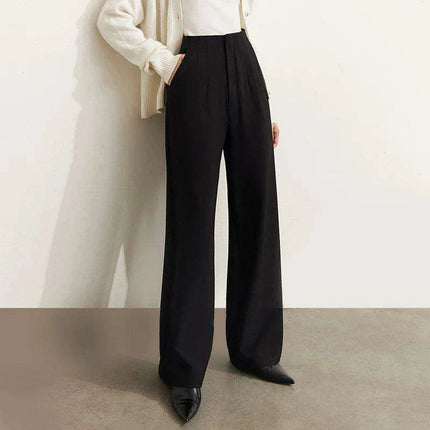 Chic Women's Wide-leg Casual Pants for Stylish Winter Comfort