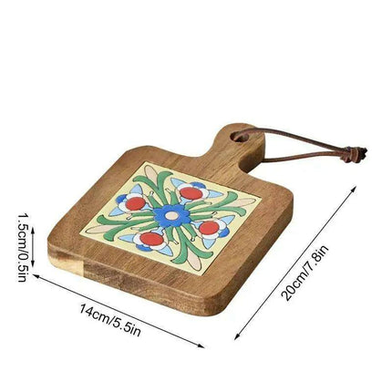 Chic Wooden Beverage Coasters - Heat-Resistant Drink Pads for Home and Workspace - Très Elite