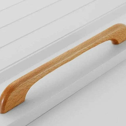 Chic Wooden Cabinet Knobs - Distinctive Walnut & Beech Drawer Handles for Elegant Home Interiors..