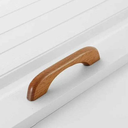 Chic Wooden Cabinet Knobs - Distinctive Walnut & Beech Drawer Handles for Elegant Home Interiors..