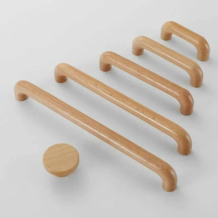 Chic Wooden Cabinet Knobs - Distinctive Walnut & Beech Drawer Handles for Elegant Home Interiors - Très Elite