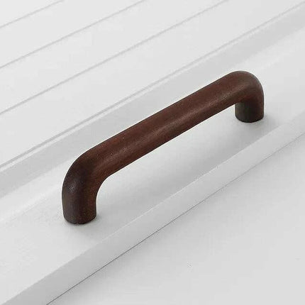 Chic Wooden Cabinet Knobs - Distinctive Walnut & Beech Drawer Handles for Elegant Home Interiors..