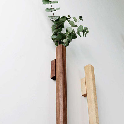 Chic Wooden Wall-Mounted Floral Vase - 14.5cm Elegant Display Stand - Très Elite