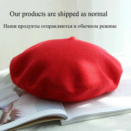 Chic Wool Beret for Women - Timeless Style Meets Cozy Comfort - Très Elite