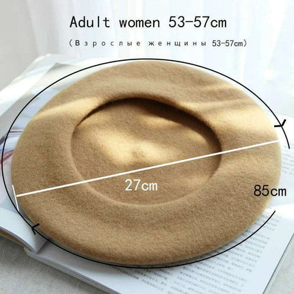 Chic Wool Beret for Women - Timeless Style Meets Cozy Comfort - Très Elite