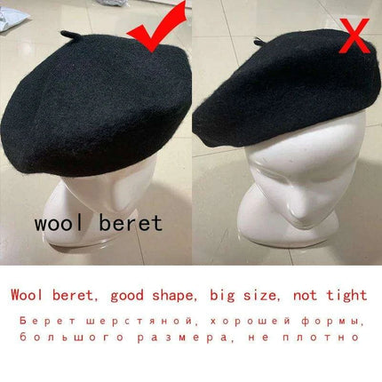 Chic Wool Beret for Women - Timeless Style Meets Cozy Comfort - Très Elite