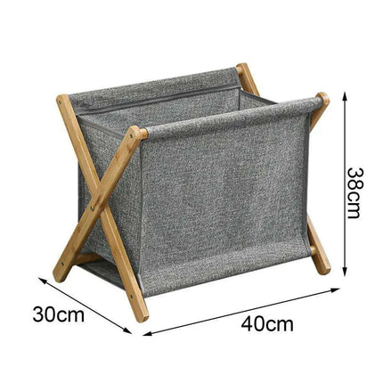 Chic X-Design Foldable Bamboo Laundry Basket - Elegant Fabric Organizer - Très Elite