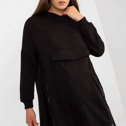 Chic Zip-Up Hooded Sweatshirt - Très Elite