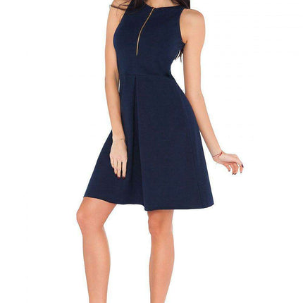 Chic Zippered Knit Dress for Everyday Elegance - Très Elite