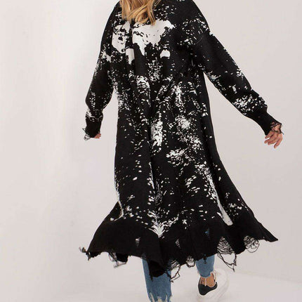 Chic and Cozy Ankle-Length Printed Cardigan with Handy Pockets - Très Elite