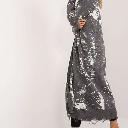 Chic and Cozy Ankle-Length Printed Cardigan with Handy Pockets - Très Elite