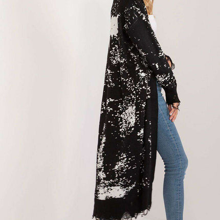 Chic and Cozy Ankle-Length Printed Cardigan with Handy Pockets - Très Elite