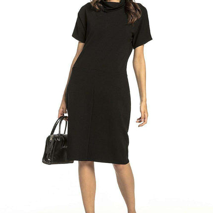 Chic and Cozy Turtleneck Knit Dress for Everyday Style - Très Elite