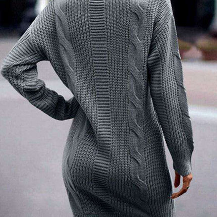 Chic and Cozy Turtleneck Sweater Dress for Women - Très Elite