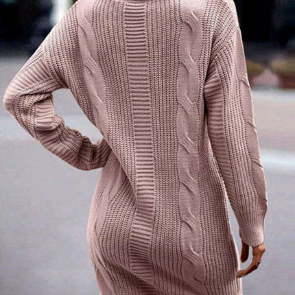 Chic and Cozy Turtleneck Sweater Dress for Women - Très Elite