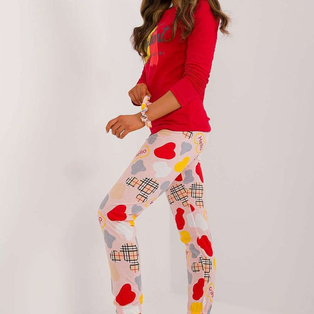 Chic and Cozy Women’s Colorful Cotton Blend Pajama Set for Ultimate Relaxation