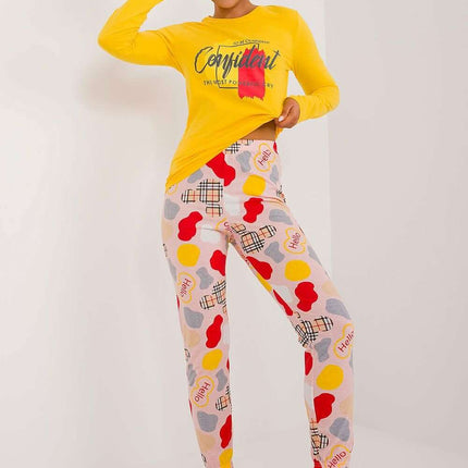 Chic and Cozy Women’s Colorful Cotton Blend Pajama Set for Ultimate Relaxation - Très Elite