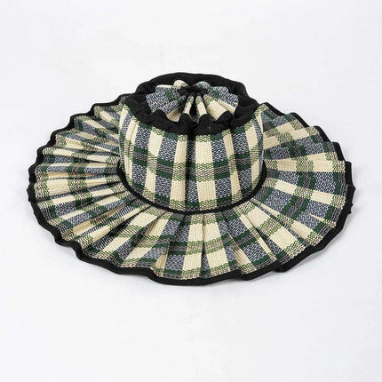 Chic and Practical Foldable Straw Sun Hat with Stylish Belt - Large Brim UV Protection for Outdoor Adventures - Très Elite