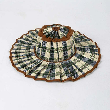 Chic and Practical Foldable Straw Sun Hat with Stylish Belt - Large Brim UV Protection for Outdoor Adventures - Très Elite