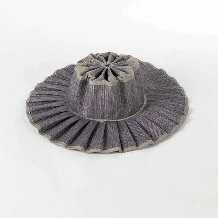 Chic and Practical Foldable Straw Sun Hat with Stylish Belt - Large Brim UV Protection for Outdoor Adventures - Très Elite